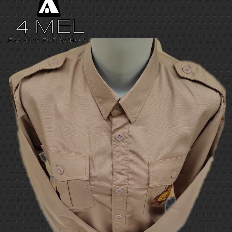 BAJU PRAMUKA PANJANG LAKI LAKI KAIN HIGH TWIS TERBAIK//BAJU SERAGAM SEKOLAH PRAMUKA