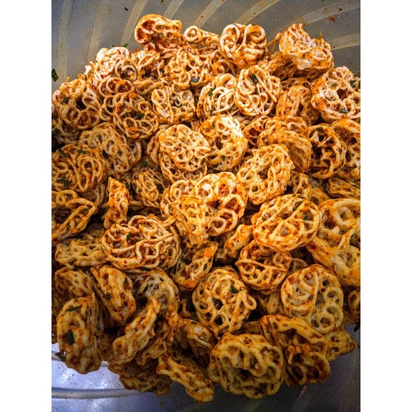 

kerupuk bantet mawar pedas daun jeruk (500g)