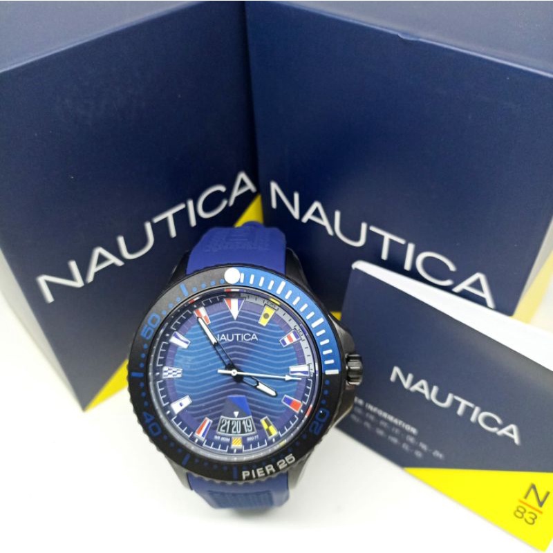 Jam Tangan Pria Nautica NAPPW5F08 Tali Karet / Rubber