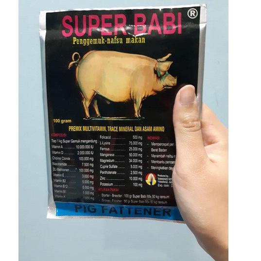 

ㆂ SUPER BABI 100gr| Penggemuk Babi| Penambah Nafsu Makan Babi ₵