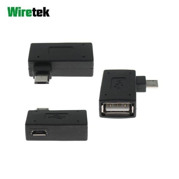 Connector Usb Micro Otg L Shape + Usb Micro Female