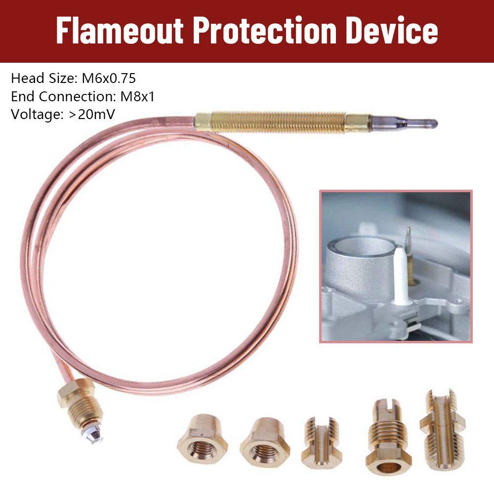 Populer Universal Thermocouple Lima Set Pengganti Mur Suhu Probe Kit Flameout Perangkat Perlindungan