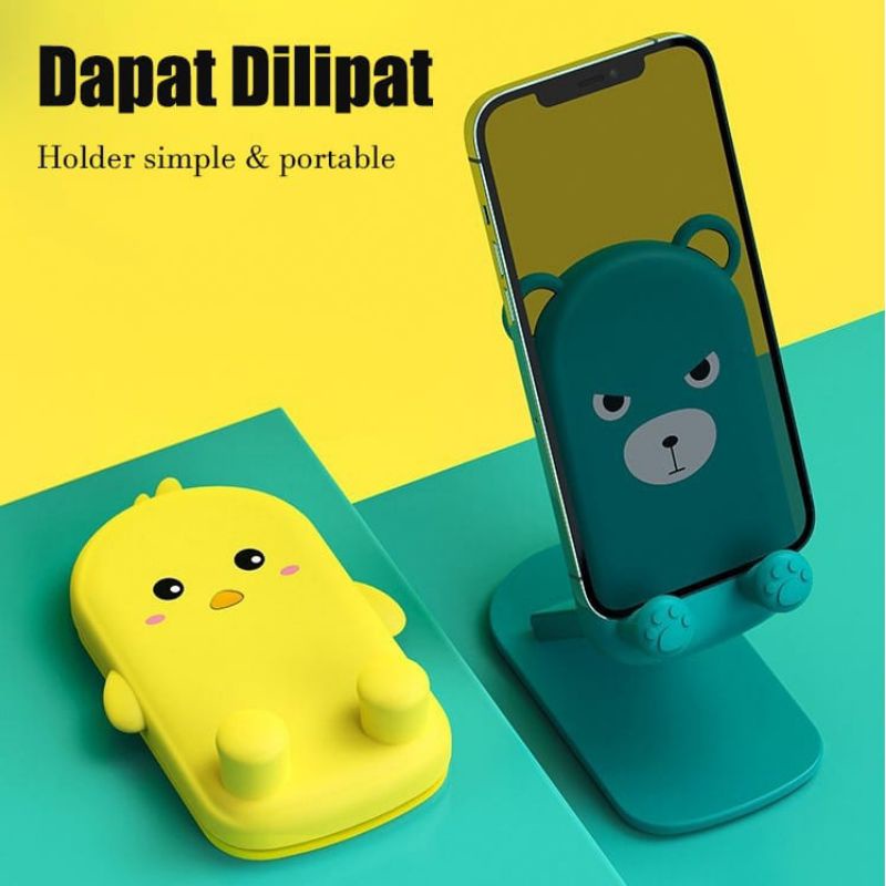 MYSUNSTORE HD 40 Stand Phone Holder Versi Cartoon Lucu Stand HP dan Tablet
