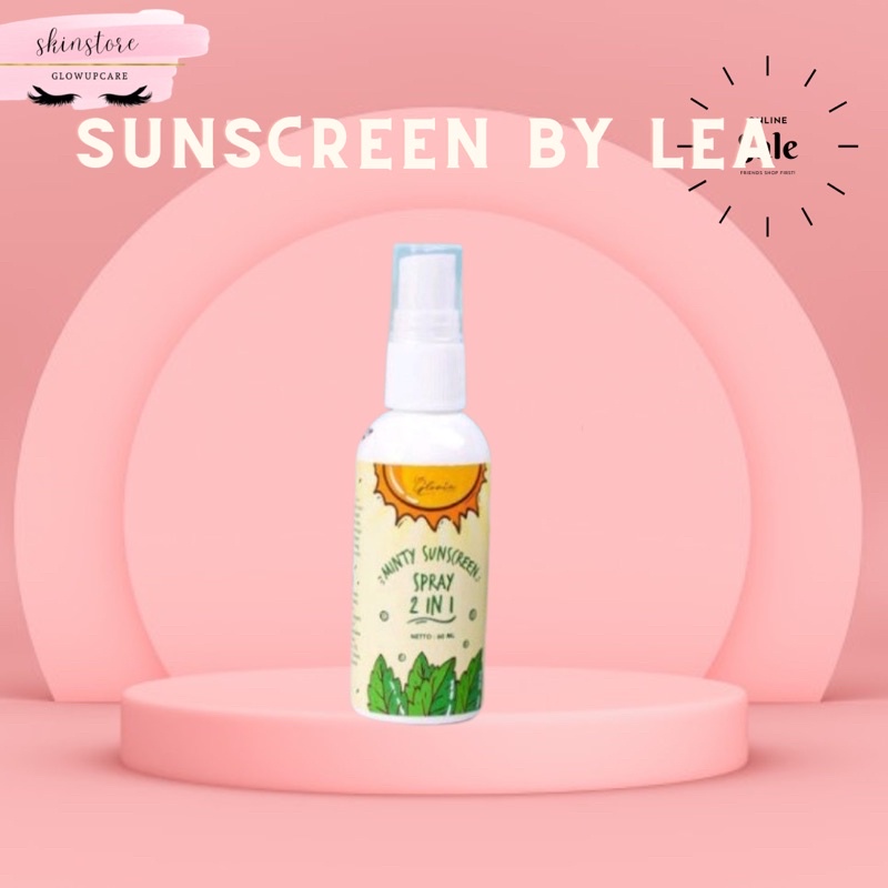 [READY] MINTY SUNSCREEN LEA GLORIA 60ML BPOM