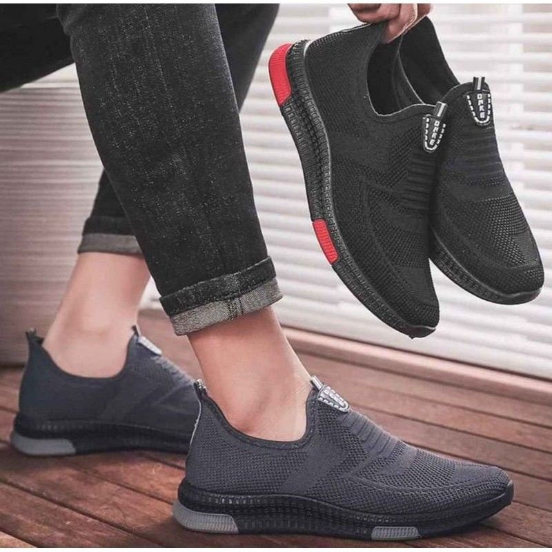 Sepatu slip on pria ONKE BG-878