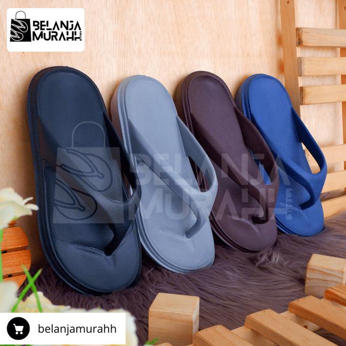 Sale Sendal Jepit Karet Pria / Sandal Jepit Eva Pria Polos Empuk Anti Slip - Paling Diminati