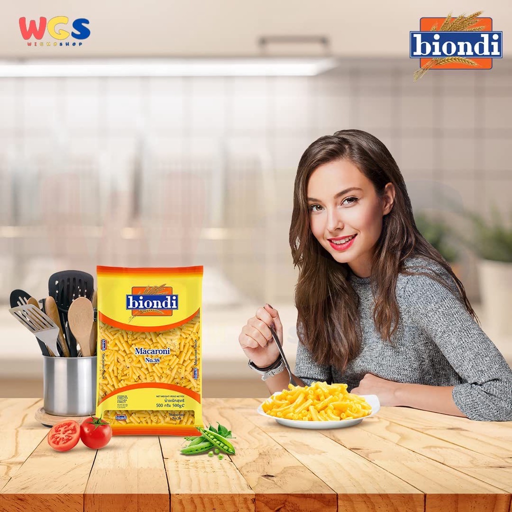 Biondi Pasta Premium Wheat Macaroni No.38 - 500 gr