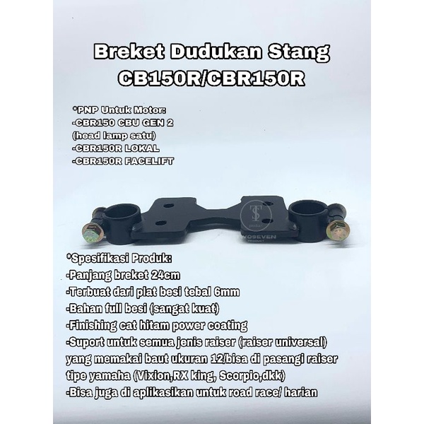 Breket Dudukan Stang Rzr CBR 150R Breket Dudukan Stang CBR 150R Facelift