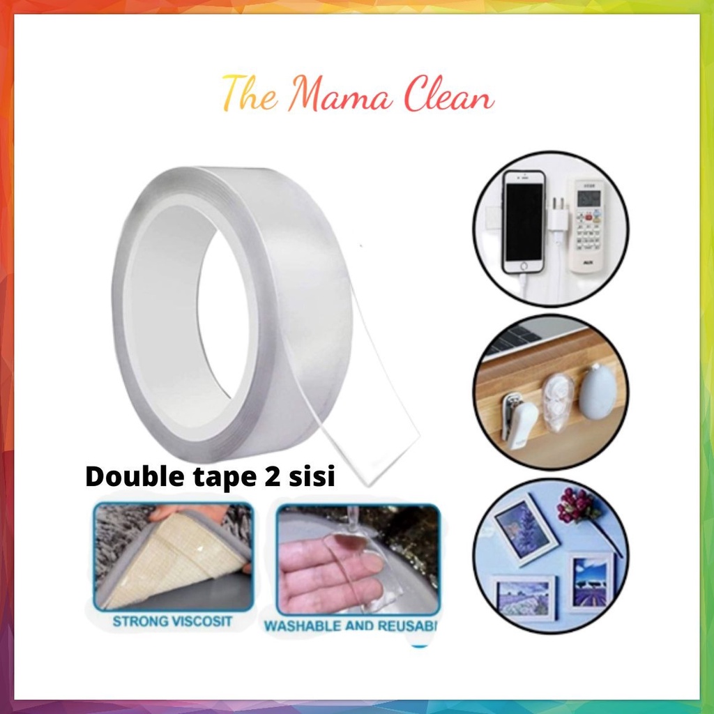 Double Super Double Tape Perekat Transparent (LAKBAN BENING/LAKBAN ANTI AIR)