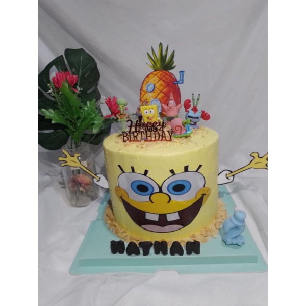 

kue ulang tahun spongebob