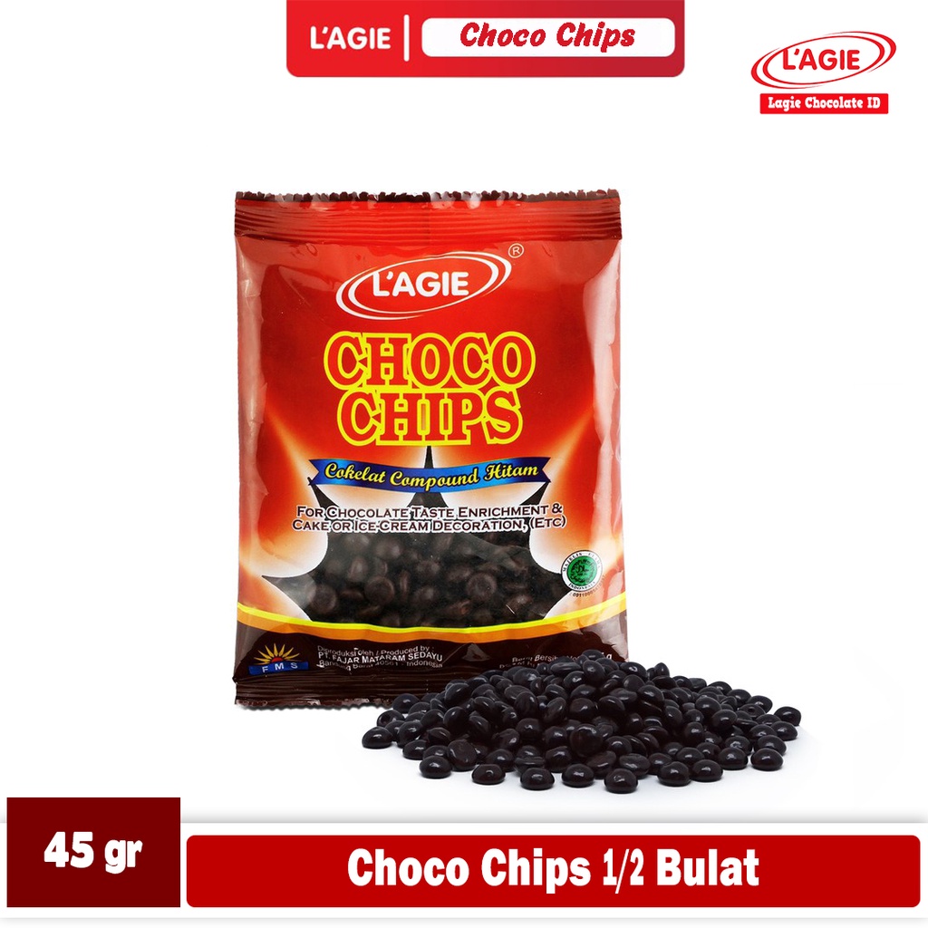 

LAGIE CHOCO CHIPS 1/2 BULAT 45GRAM