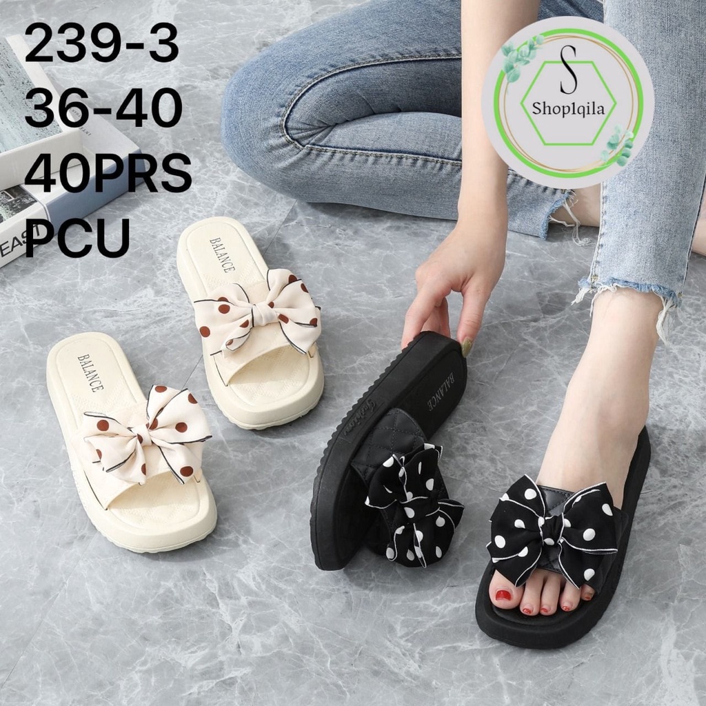 SANDAL SELOP JELLY WANITA PITA POLKADOT BALANCE IMPORT 239-3 (36-40)