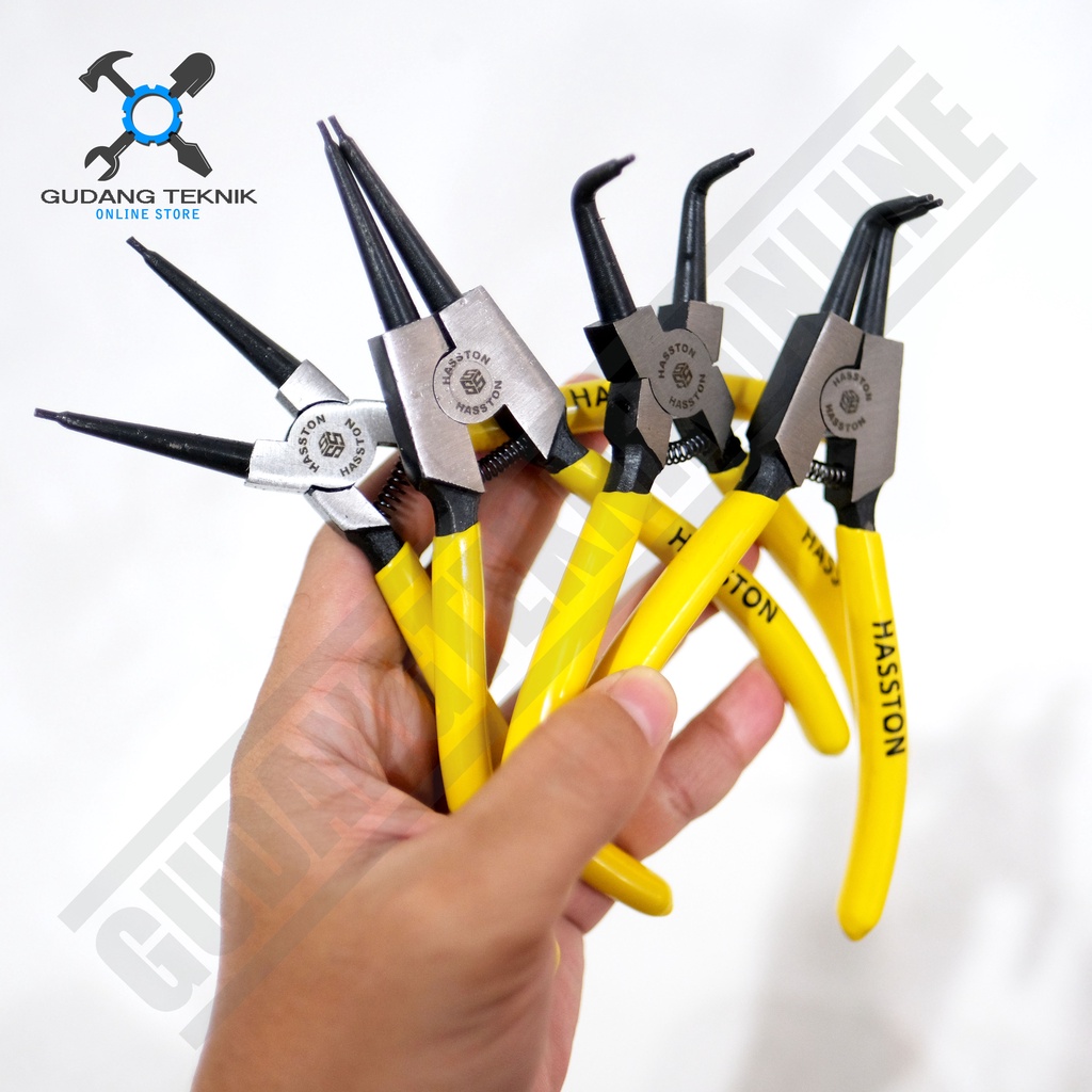 Tang Snapring 6&quot; Internal External Lurus Bengkok HASSTON PROHEX / Tang Snap Ring 6 Inch Circlip Pliers