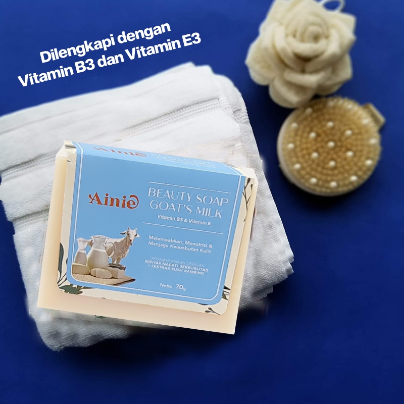 AINIE BEAUTY SOAP GOAT'S MILK WITH VIT B3 &amp; E 70 GR