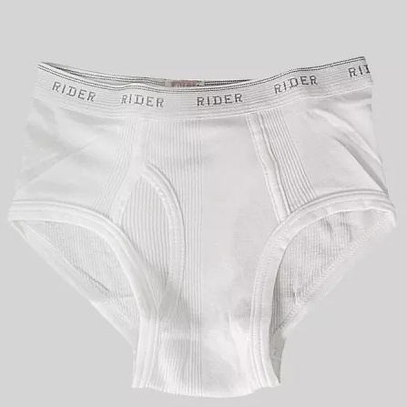 3 Pcs CD Rider Putih R125B Pria Dewasa | Open | R 125 B Celana Dalam Laki Laki Pakaian Dalam Underwear Grosir