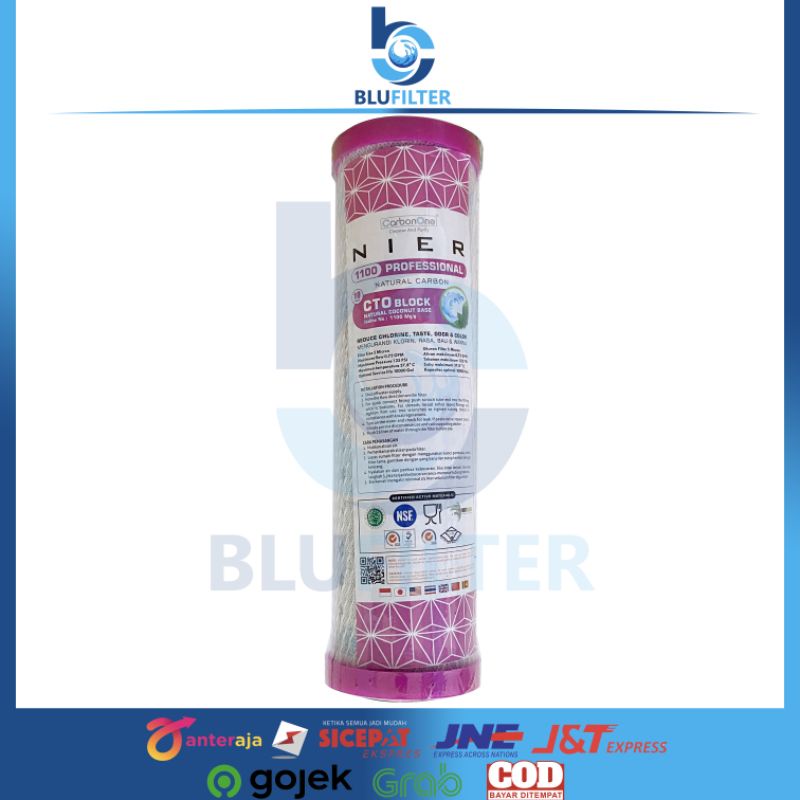 FILTER AIR CTO BLOCK NIER 1100 PROFESSIONAL NATURAL CARBON ORIGINAL