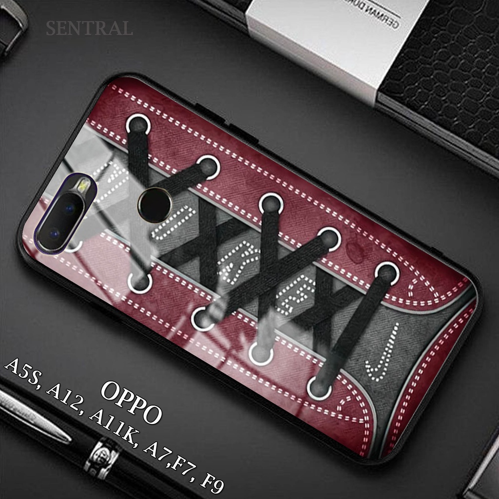 Softcase Glass Kaca OPPO A5s - Case Hp Pelindung Handphone OPPO A5s [ A67].