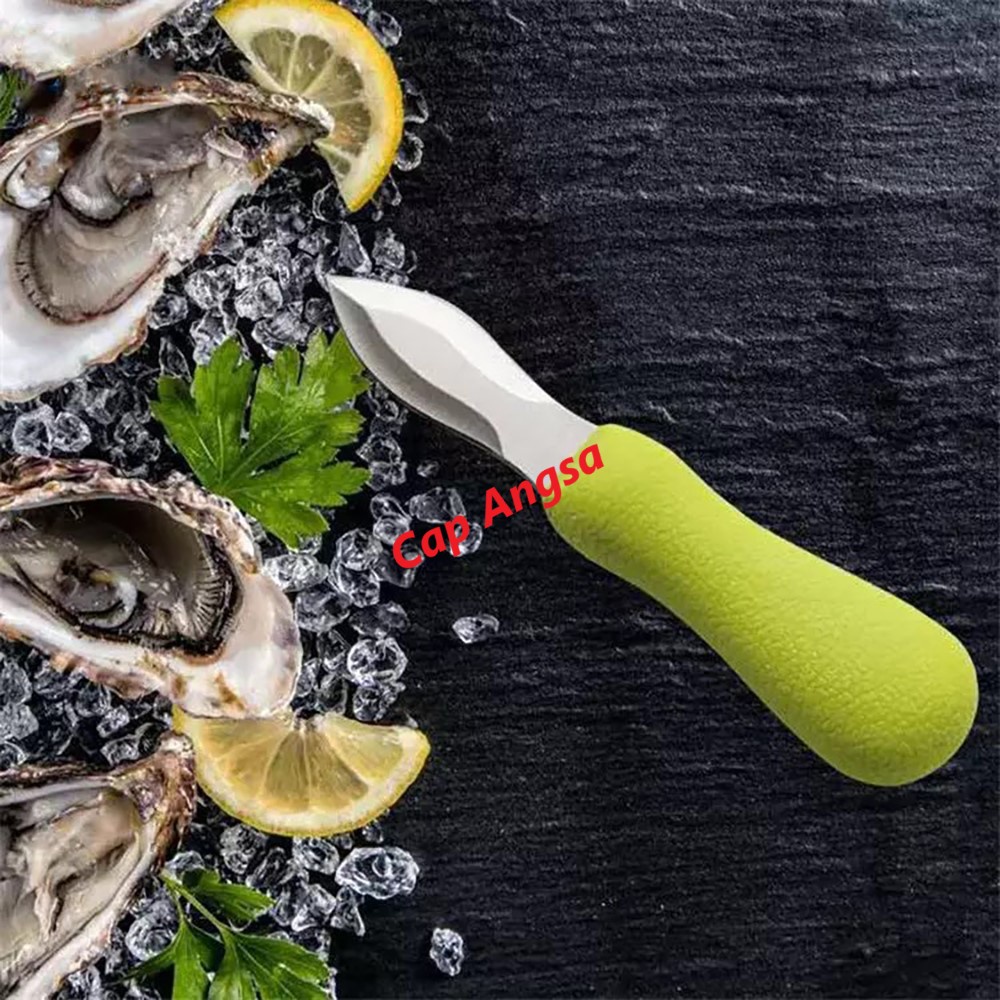 PISAU TIRAM ALAT PEMBUKA KERANG CUNGKIL CONGKEL BUKAAN SHEL FISH OYSTER KNIFE SHELFISH SHUCK KNIFE