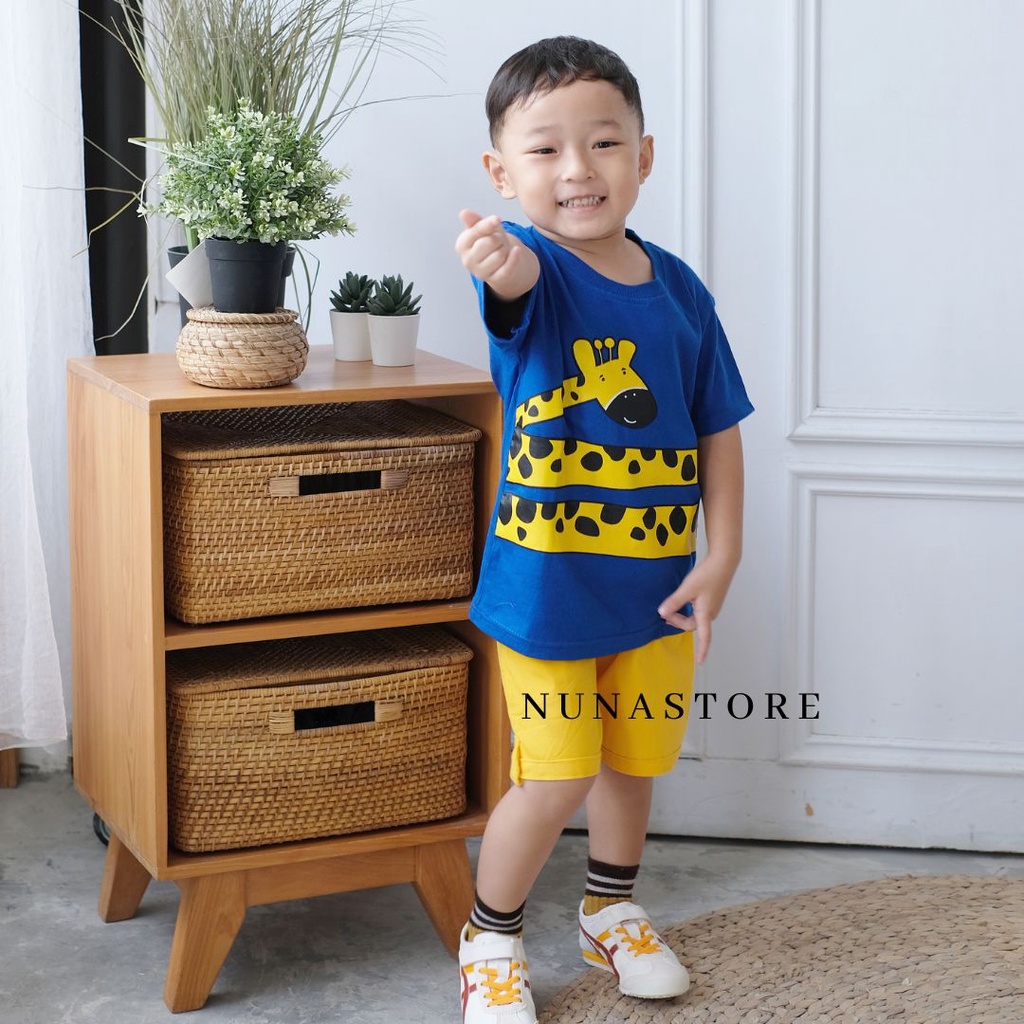 Nuna Store Baju anak laki laki /Setelan Anak Motif Lucu / Baju Bayi Laki-Laki / Baju Anak Usia 1 - 4 Tahun