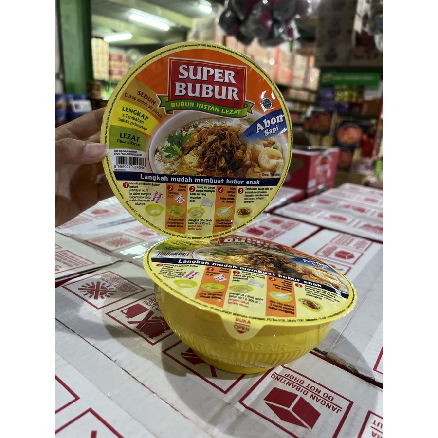 

super bubur cup abon sapi