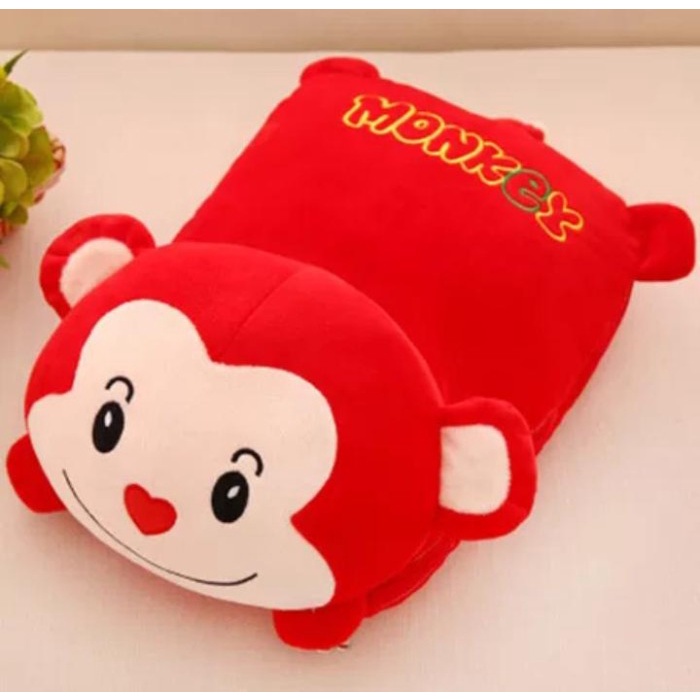 Selimut Dewasa Selimut handuk bahan halus motif kartun / anak / dewasa / - MONKEY(H7W0) GRATIS ONGKI