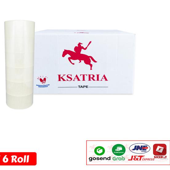 

Lakban Bening KSATRIA Tape 70 Yard (1 Slop)