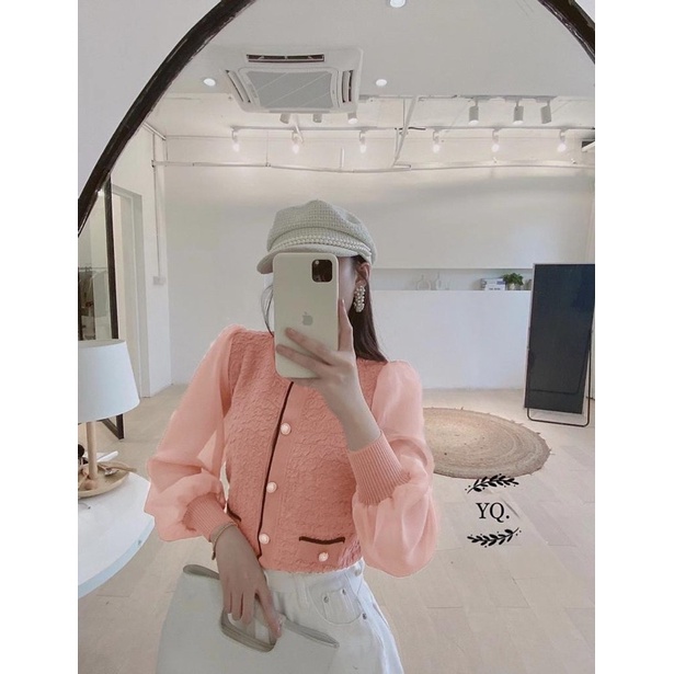 KNIT LONG SLEEVE WANITA BLOUSE IMPORT TOP ATASAN MX210