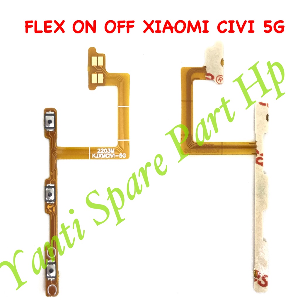Flexible On Off Xiaomi Civi 5G Original Terlaris New