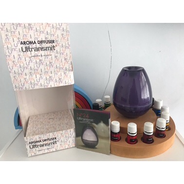 Air humidifier aroma therapy difusser holder rak essential oil rack | rak oil kayu / tempat oil diff