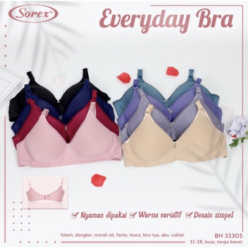 Bra BH Tanpa Kawat Everyday Bra Sorex 33305