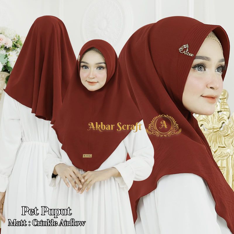 Jilbab Khimar Instan Simple Oval Mini Puput Ori Akbar