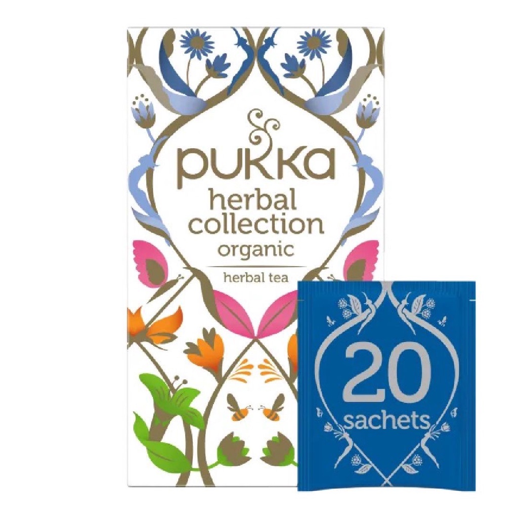 Pukka Herbal Collection Organic Tea Elderberry Lemon etc 20s x 1.72g