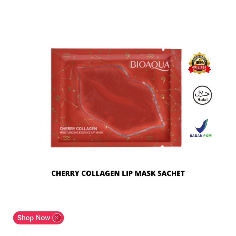 Masker Bibir Bioaqua Cherry Lips Mask 6gr (sachet)