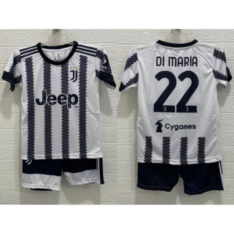 Jersey bola Juventus anak printing usia 4-8 tahun kids