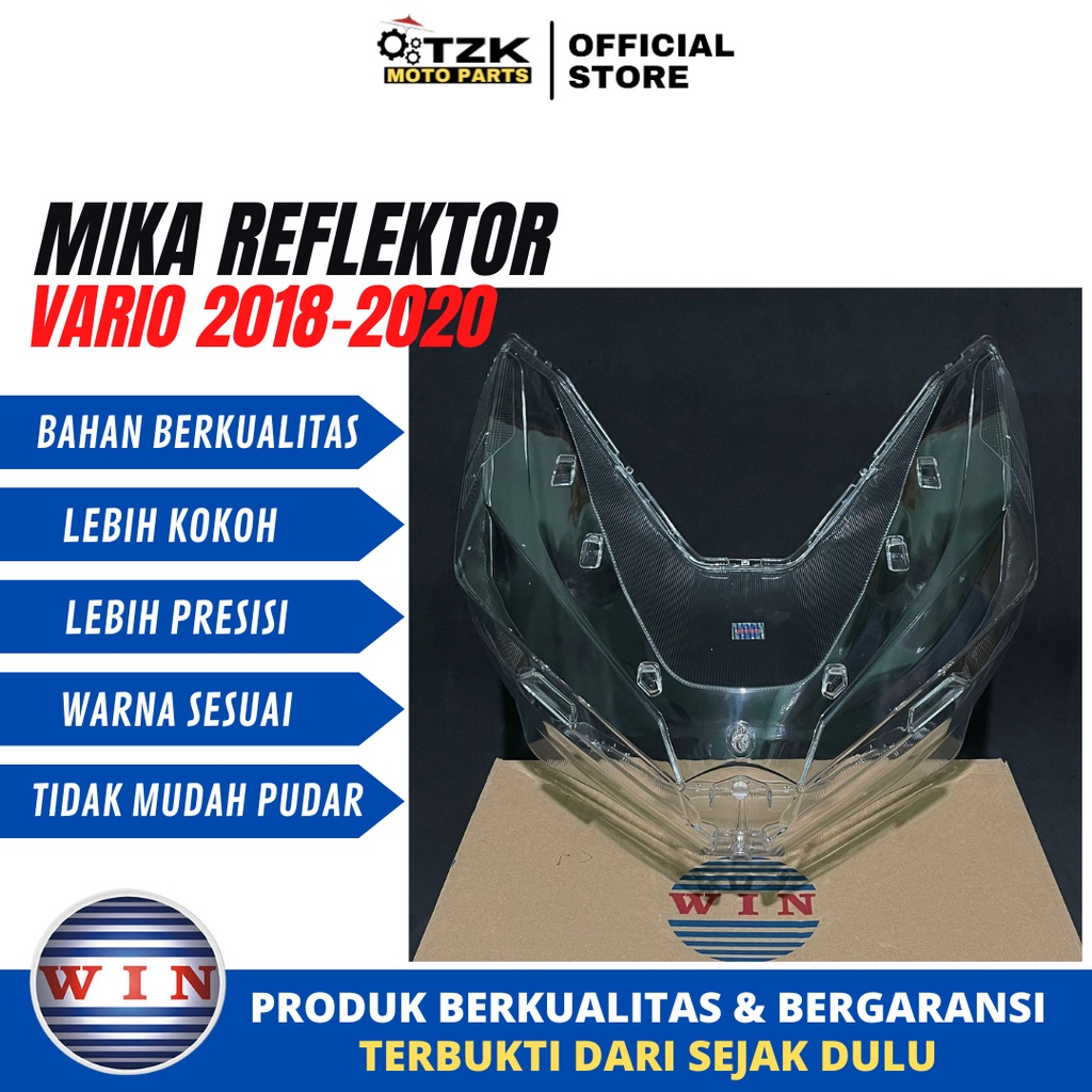 Mika Kaca Lampu Depan Reflektor Vario 125 150 New 2018 - 2020