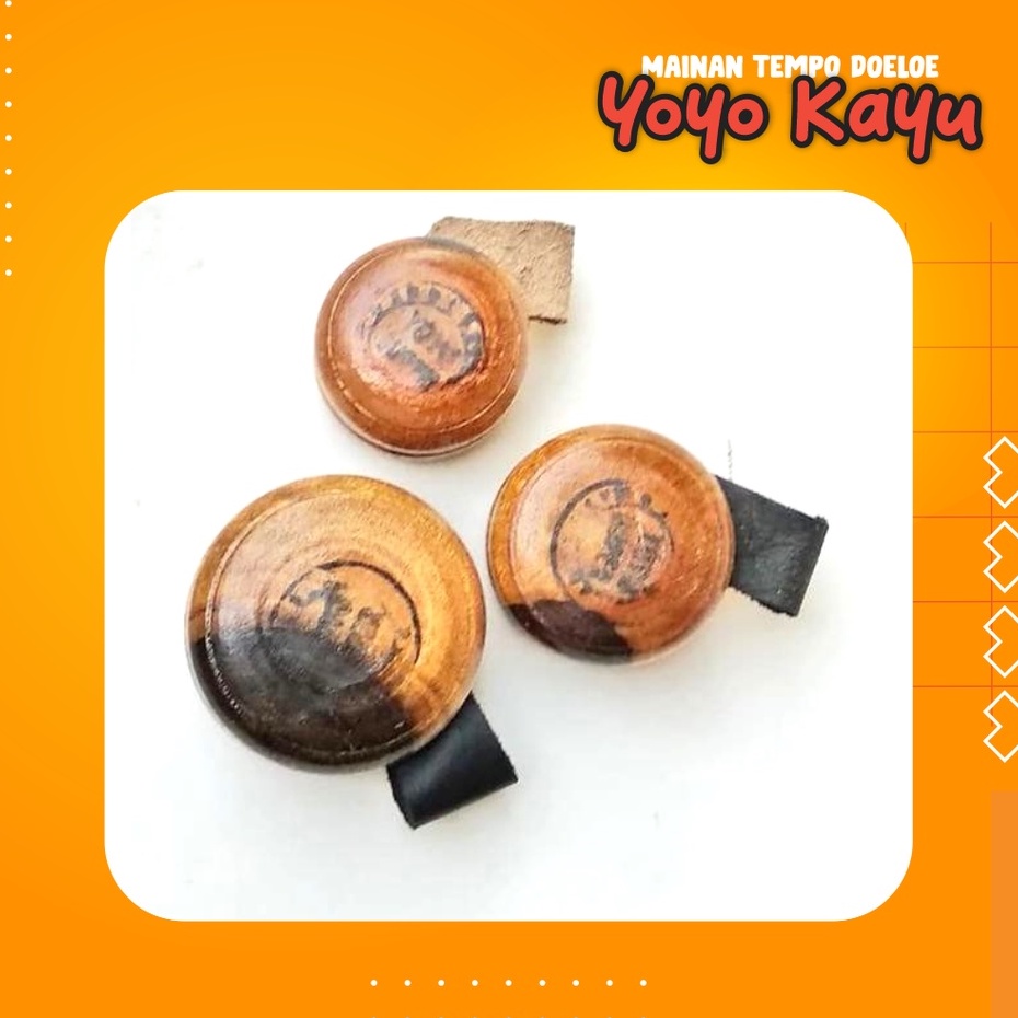 Yoyo Kayu / Mainan Tradisional / Mainan Jadul Yoyo