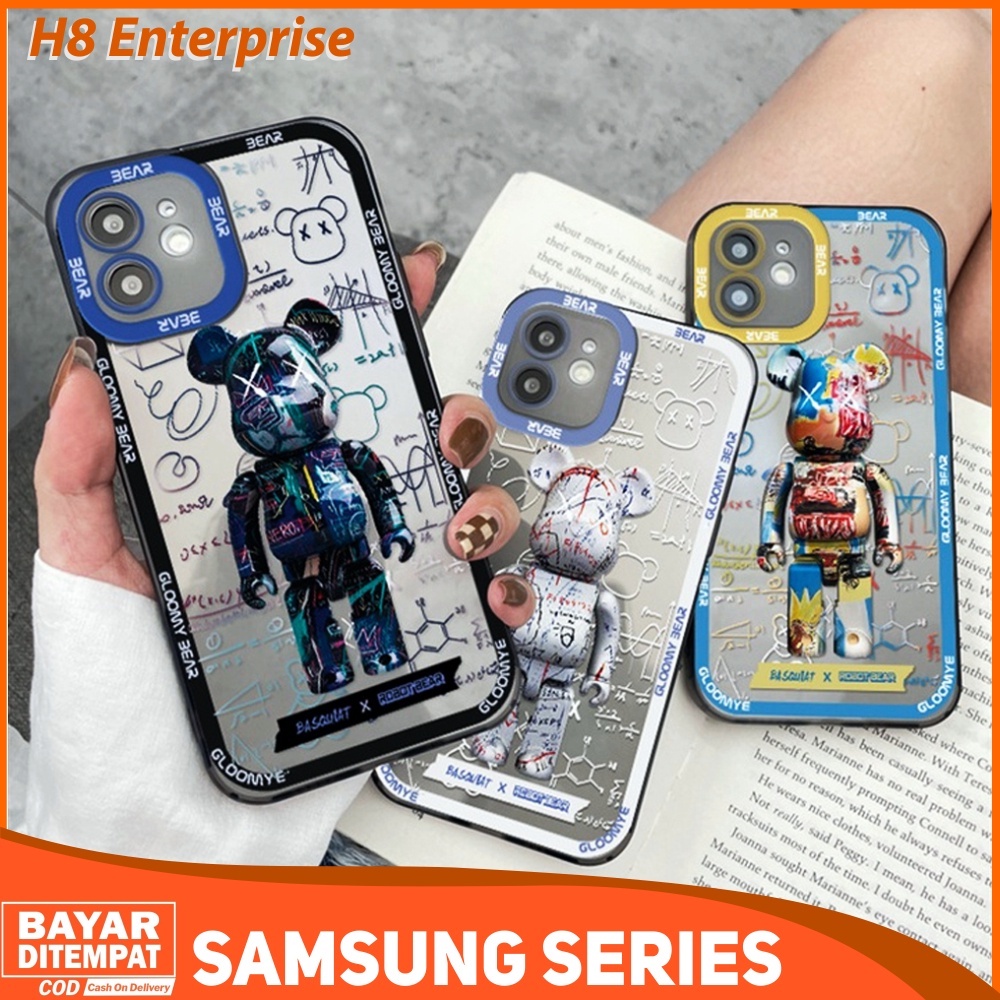 Case Samsung A03 A04S A12 M12 A13 4G 5G A22 4G A23 A32 4G M32 4G A33 5G Casing Kaws Gloomy Bear X Robot Silicon Transparant Premium