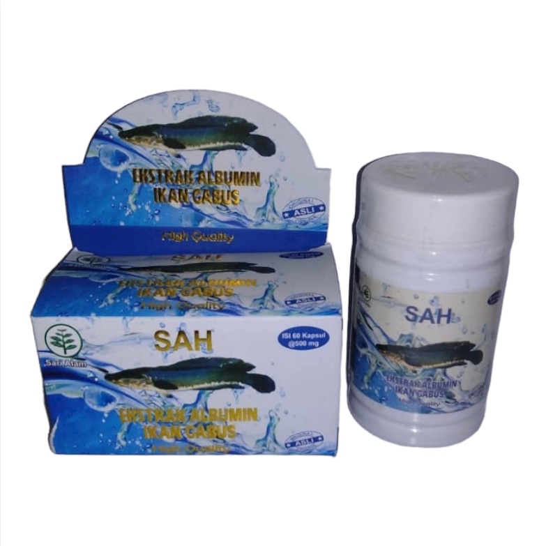 SAH Ekstrak Albumin Ikan Gabus 60 Kapsul ORIGINAL