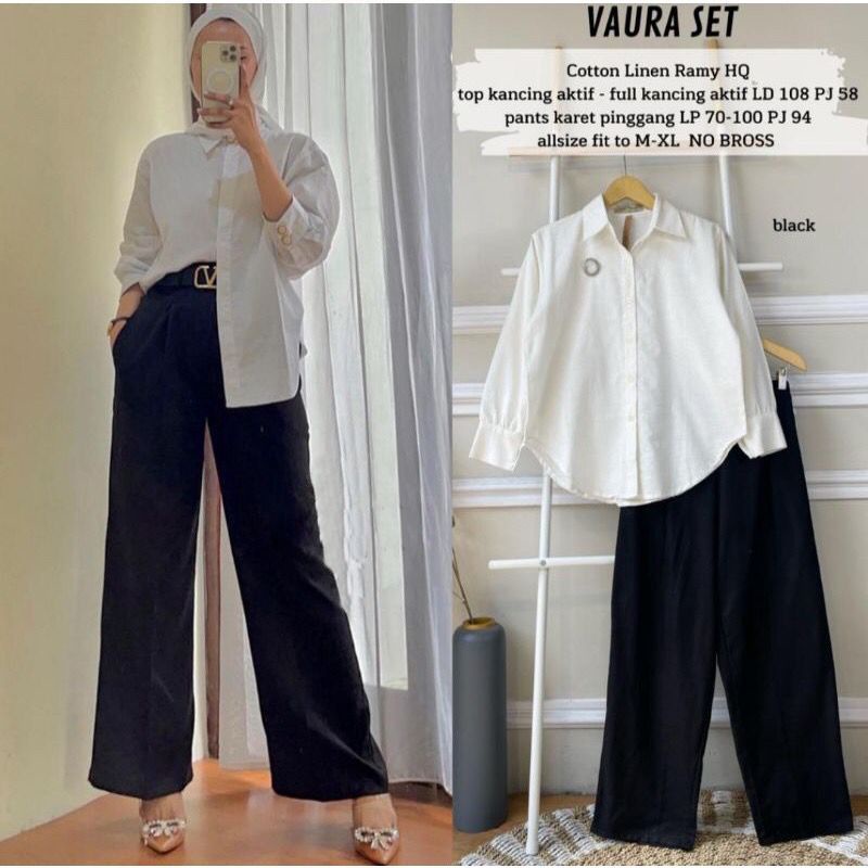 Fashion MUSLIM, baju wanita, baju stelan wanita, setelan, stelan, Baju stelan, fashion wanita, one set. Vaura Set