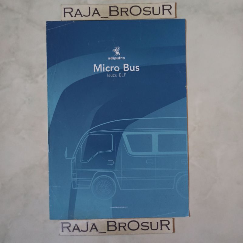 Poster brosur katalog flyer Adi Putro Micro Bus Isuzu Elf