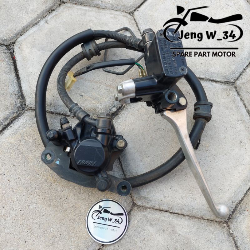 CAKRAM DEPAN FULLSET MASTER KALIPER KEPALA BABI BEAT KARBU ORIGINAL