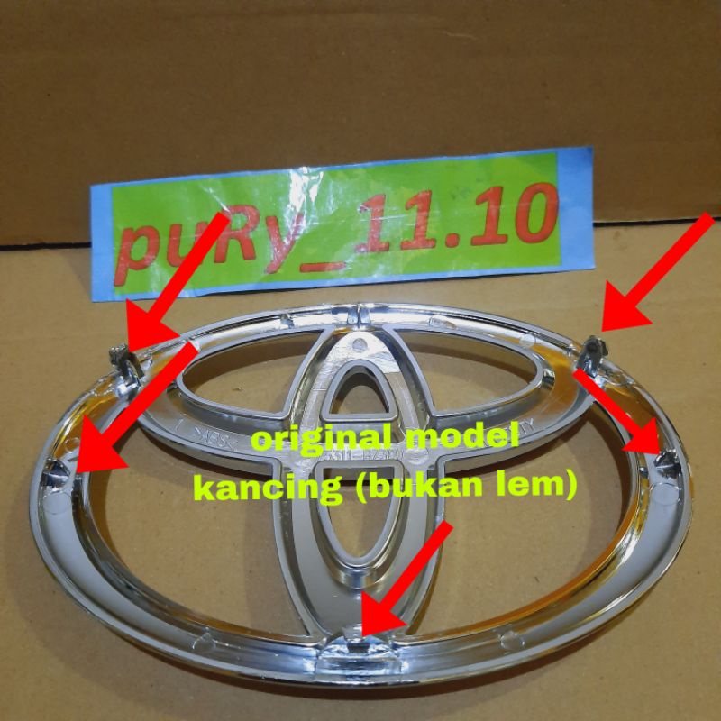 Emblem logo grill depan kijang kapsul Lgx 2003 ori