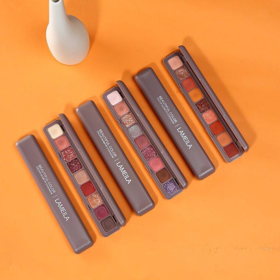 SPECIAL PRICE Lameila 3600 Eyeshadow Palette 9 Warna Matte and Glitter ORIGINAL!! 3180 ♜