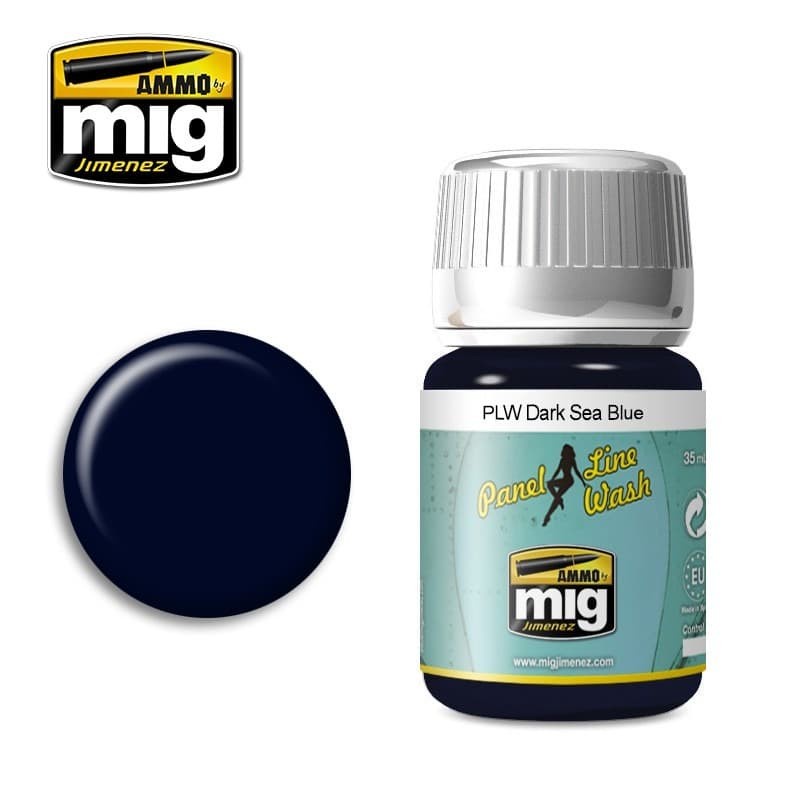 

AMIG1603 : DARK SEA BLUE - Panel Line Wash AMMO MIG