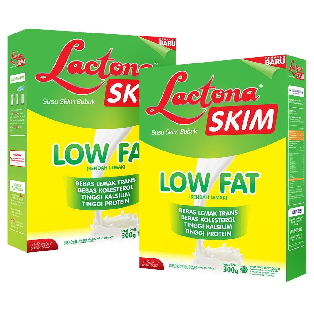 

Lactona Skim 300 Gram Susu Low Fat (Susu Diet Rendah Lemak)