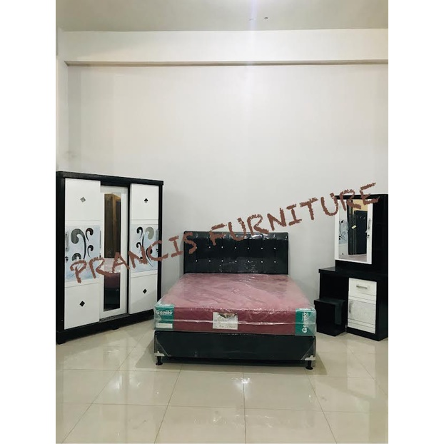 SET KAMAR TIDUR KAMAR SET MINIMALISET TEMPAT TIDUR MINIMALIS 1 SET KAMAR TIDUR LEMARI DAN MEJA RIAS