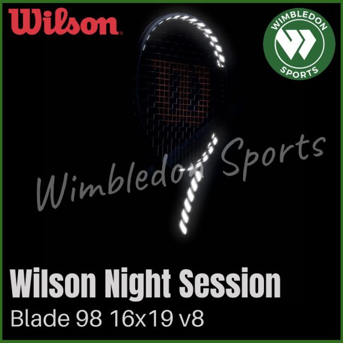 Raket Tenis Wilson Blade 98 16x19 v8 Night Session /Wilson Blade 98 v8