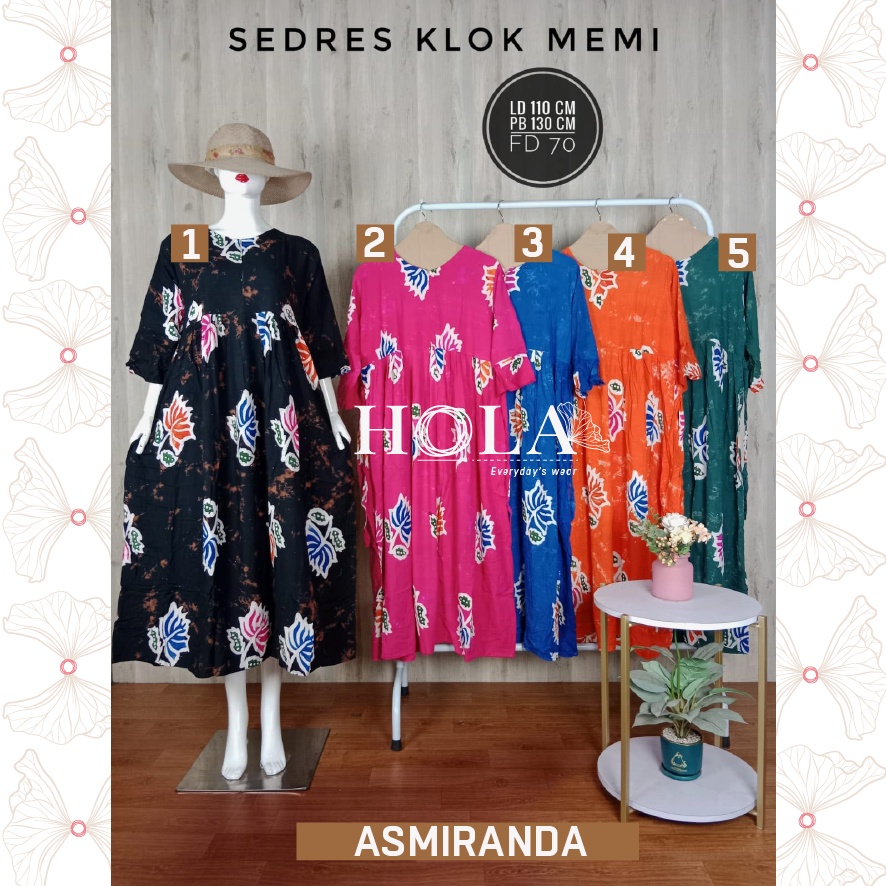 HOLA_FASH | Sekdres Messha klok, sekdres Messa, Sekdres Klok motif Sunan, Sekdres asmiranda-MESHAFD70-FS-SASMR01