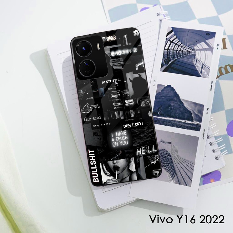 [A269] Softcase Glass Vivo Y16 2022 - Softcase Mirror Vivo Y16 - Softcase Kaca  - Softcase Glass Viv