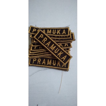 Bet / Badge tag pramuka BORDIR /  atribut sekolah / atribut pramuka